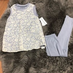 Calvin Klein Jeans | Girl's Matching Set | 2 Pieces | Floral Pattern | Size 6